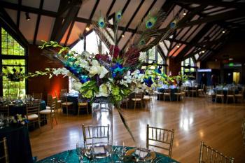 Tall Jewel Tone Centerpiece - Photo Courtesy of Lori Rittinger