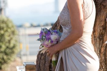 Small Purple Bridesmaids Bouquet