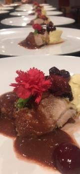 Lamb with Cherry Brandy Sauce