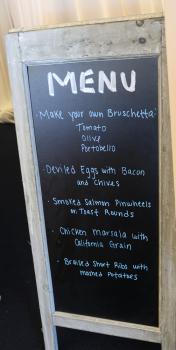 Chalkboard Menu